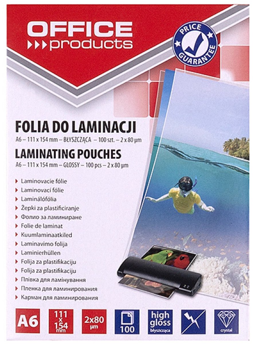 Lamineerhoes, A6, 2x80 micr, 100 stuks