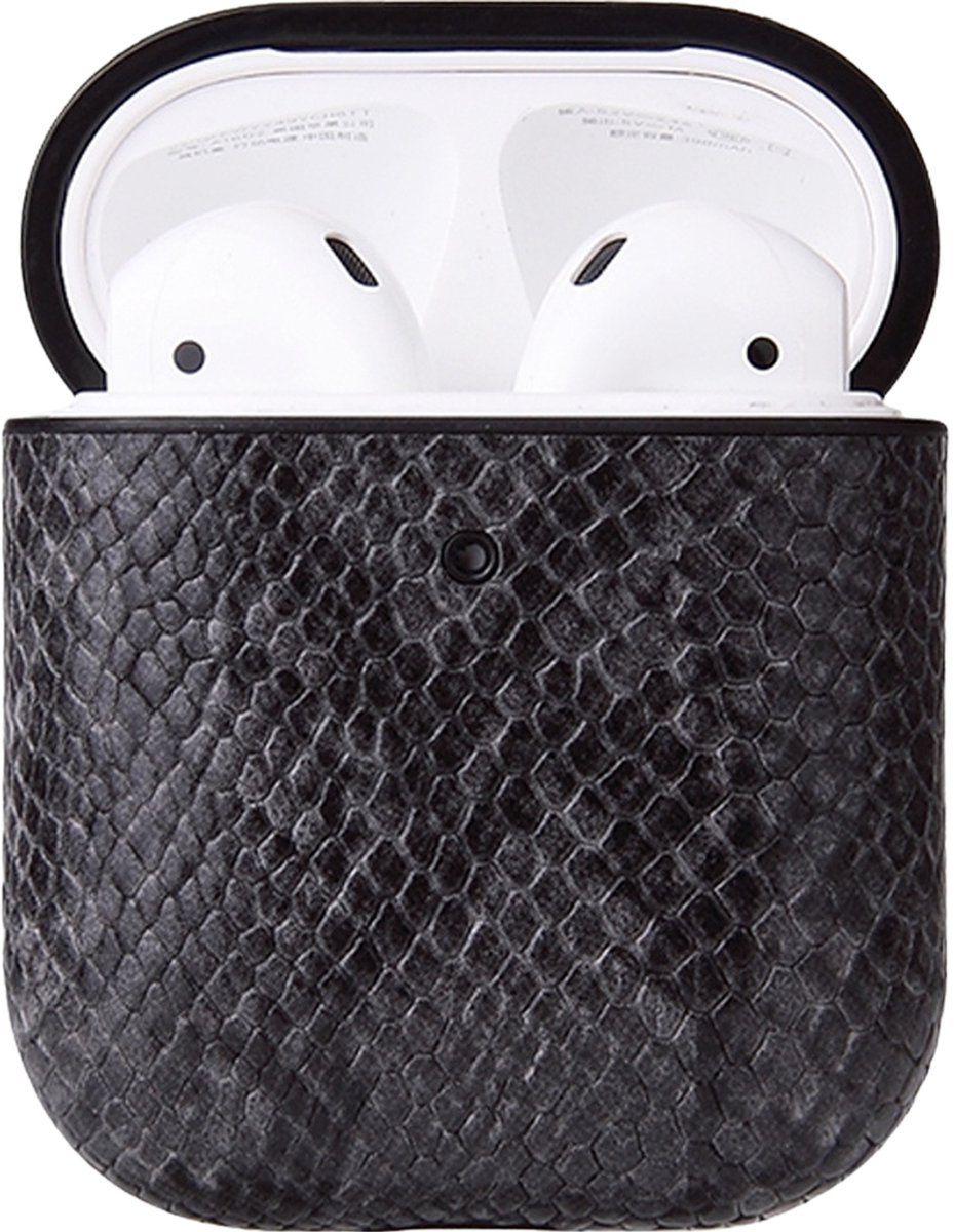 Mobigear Hoesje geschikt voor Apple AirPods 1 Hoesje | Mobigear Snake - Grijs