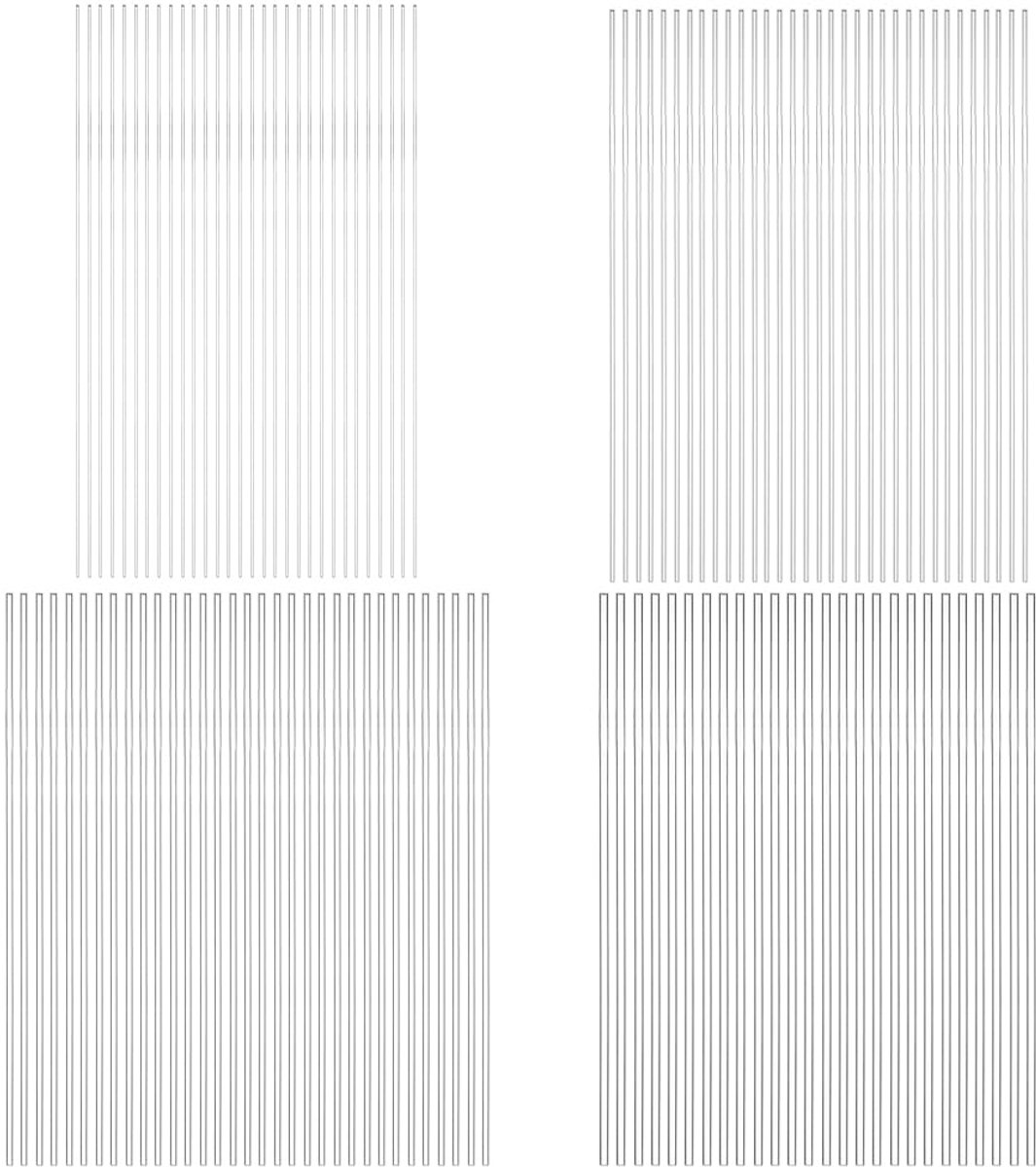 100 stuks doorzichtige acryl staafjes, pluggen, staven, 4 stijlen, rond, voor knutselen, taarttoppers, planten, steunen, doe-het-zelf handwerk, accessoires, gordijnen, 2/3/4/5 mm