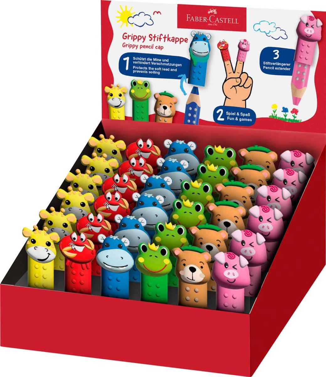 Potlooddop Faber Castell Grippy display 36 stuks