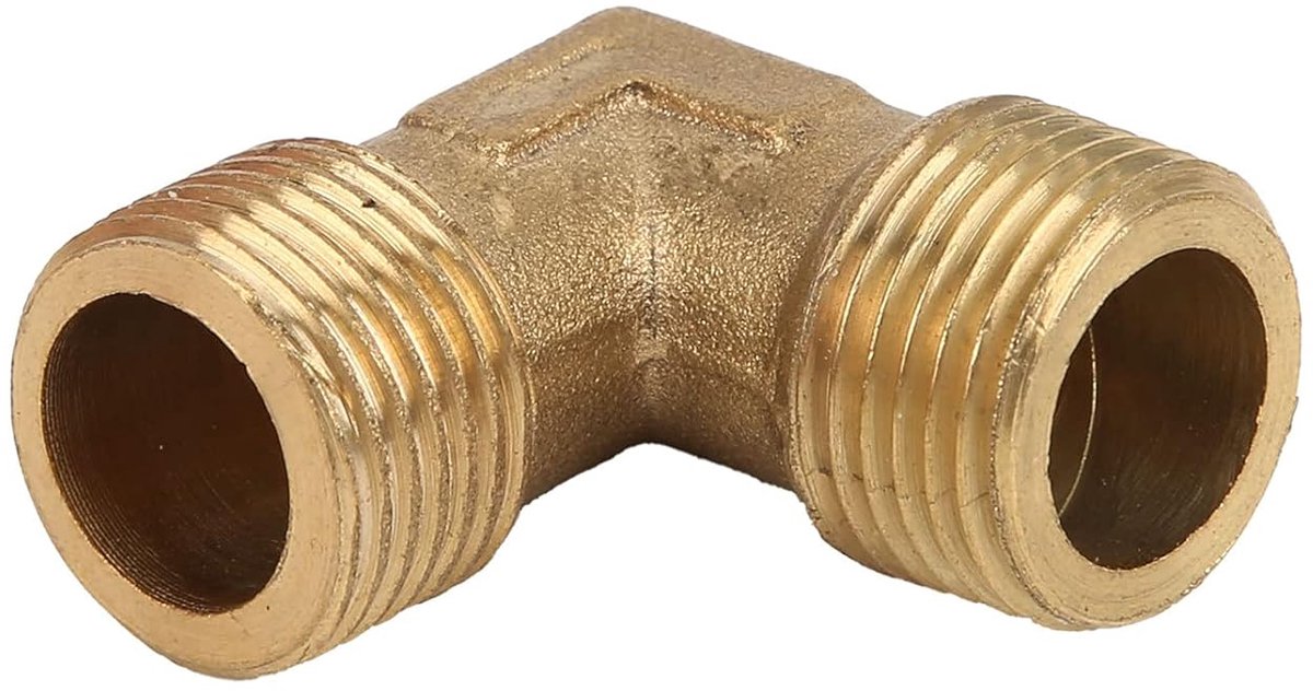 3/8 Inch Haakse Pijpfitting, Messing Pijpverbinding, Elleboogluchtcompressorfittingen