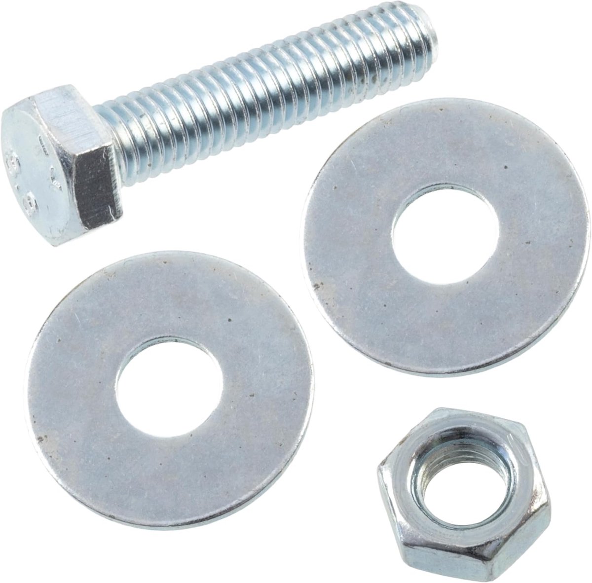 - Set van 20 zeskantbouten M8x35 mm + 40 brede ringen M8x24 mm + 20 zeskantmoeren M8 voor doe-het-zelf en lichte bevestiging | van staal