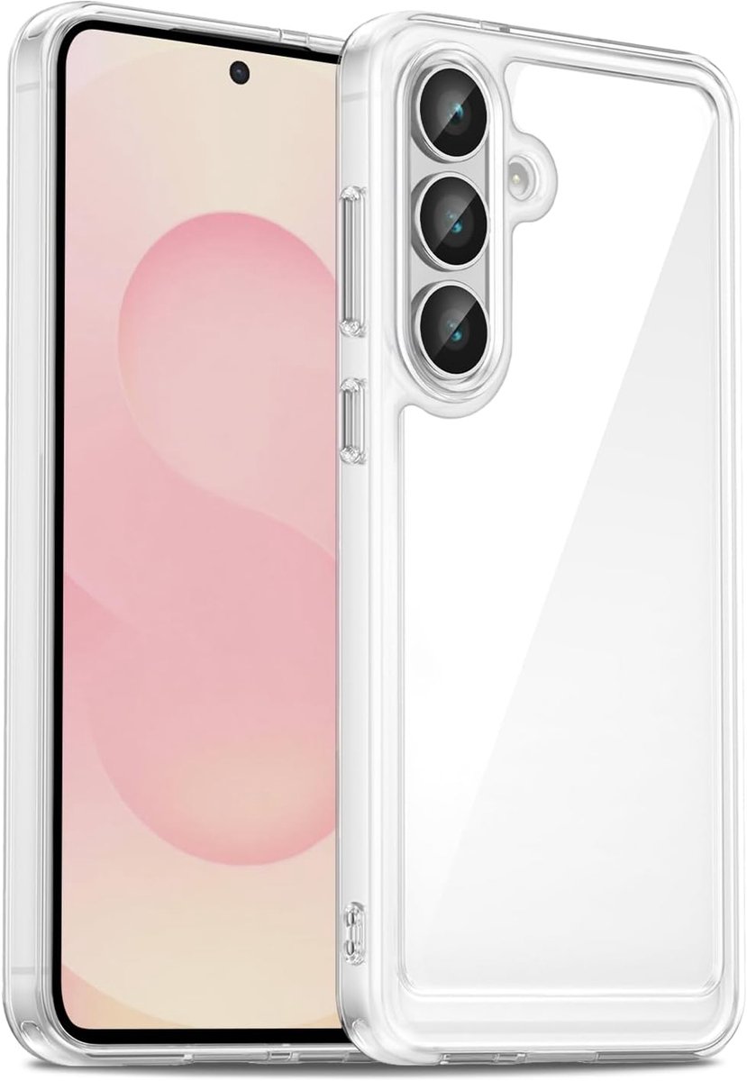 Hoesje voor Samsung Galaxy S26 5G, Militaire Valbescherming, Anti-Geel, Ultradun Schokbestendig Hoes met Harde PC Achterkant en Krasbestendig Case, Transparant
