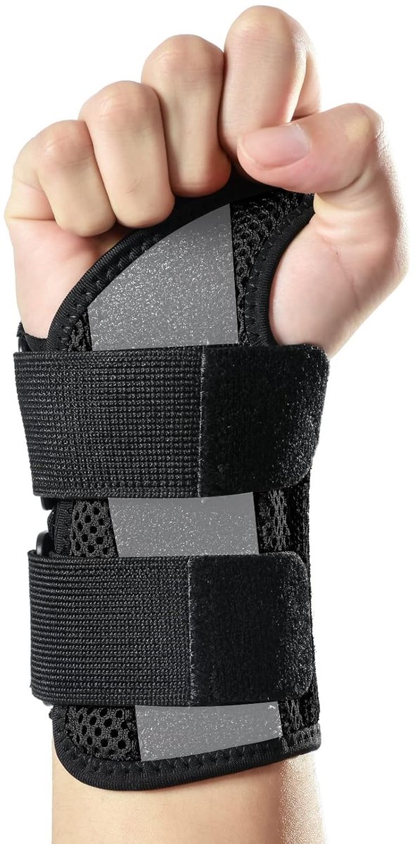 Polsspalk rechts of links, polsorthese voor gewrichtspijn, carpale tunnelbrace, polsbandage voor tendinitis, polsbescherming, polspijn — afbeelding 4