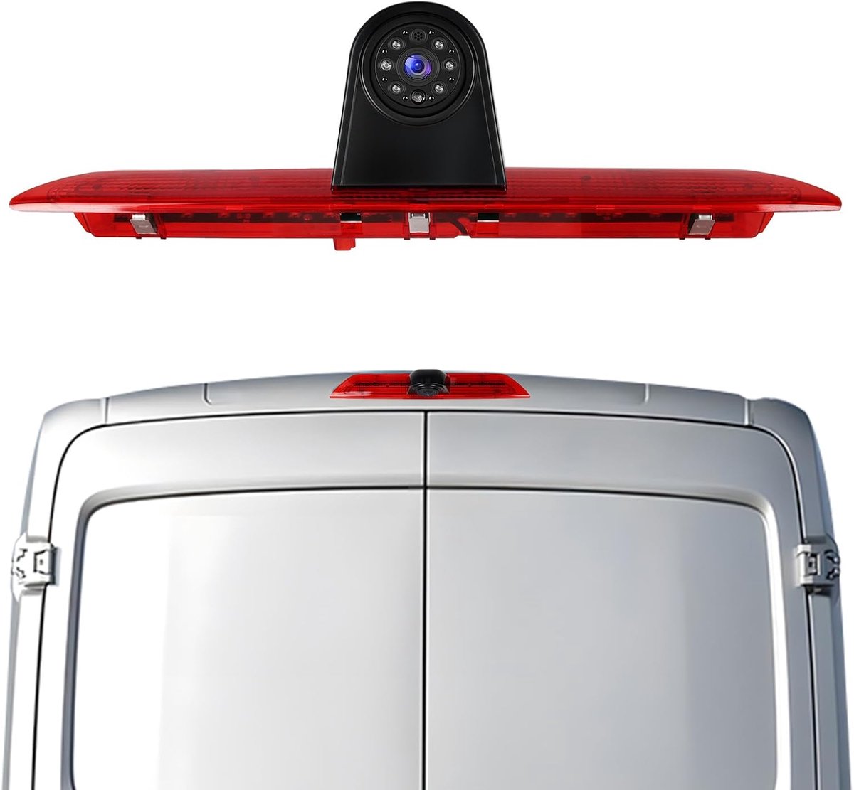 nachtzicht achteruitrijcamera met stoplicht voor Ford Transit 2014–2018 HD/CVBS waterdicht IP67 140° groothoek parkeerhulplijnen