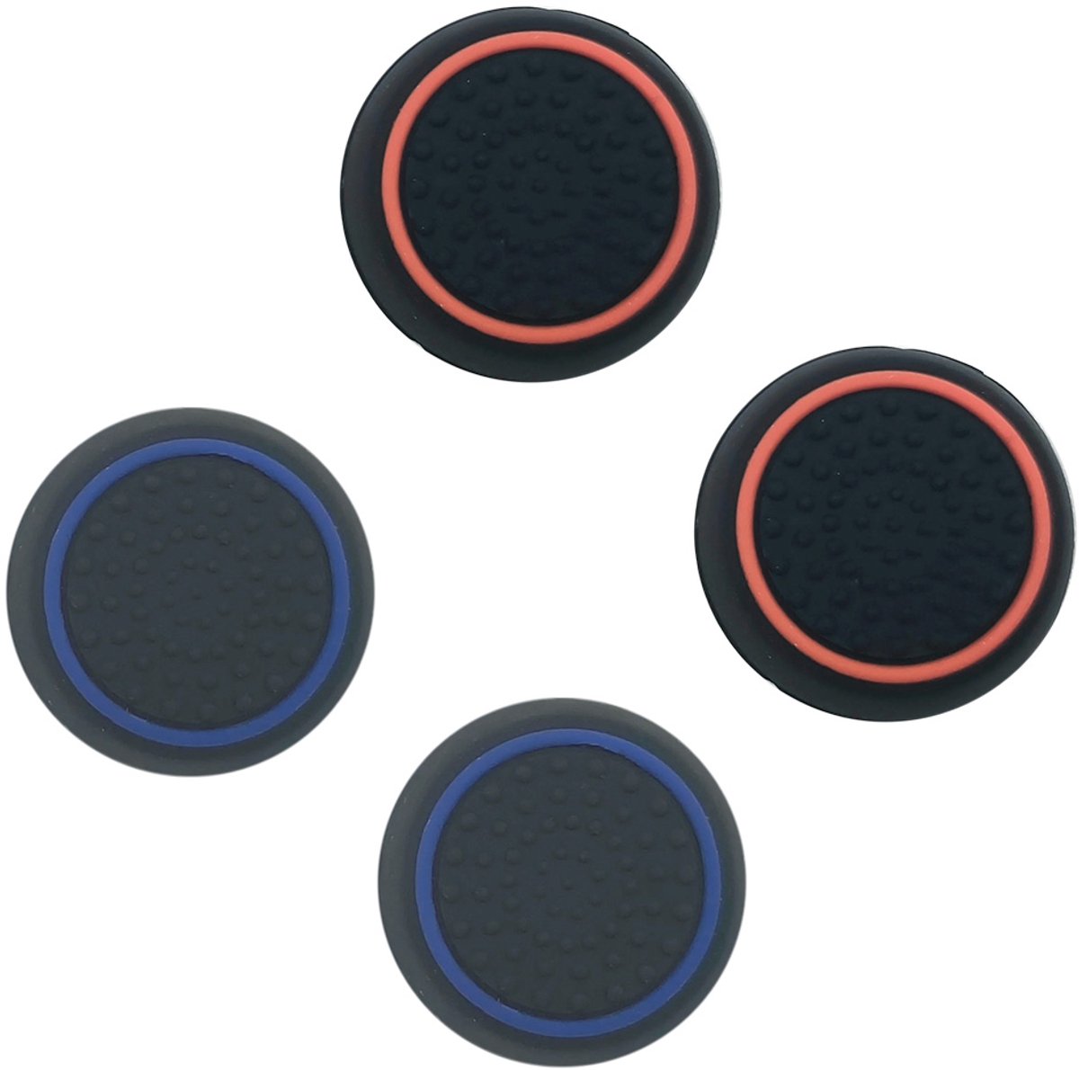 *** Siliconen Thumb Grips - 2 Sets (Rood & Blauw) - Game computer controller - Geschikt voor PS en XBOX - Set van 4 van Heble® ***