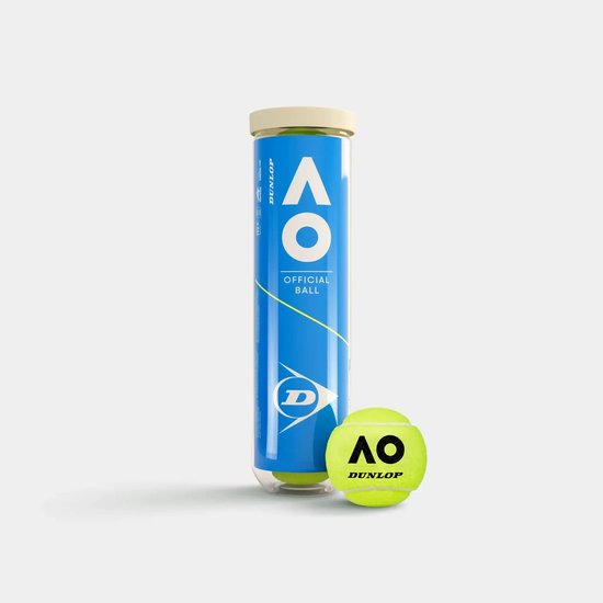 Dunlop Australian Open Tennisballen - 4 stuks