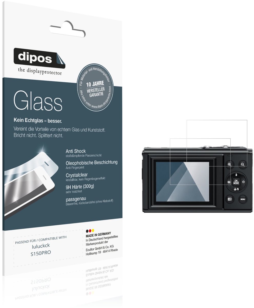 dipos – 2x Pantserfolie geschikt voor luluckck S150PRO | 9H Screenprotector