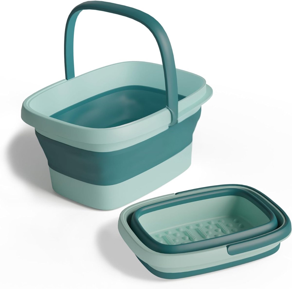 LNMsolutions® Voetenbad - Voetbad - Voetenbadje - Groen - 41cm x 33cm x 22cm