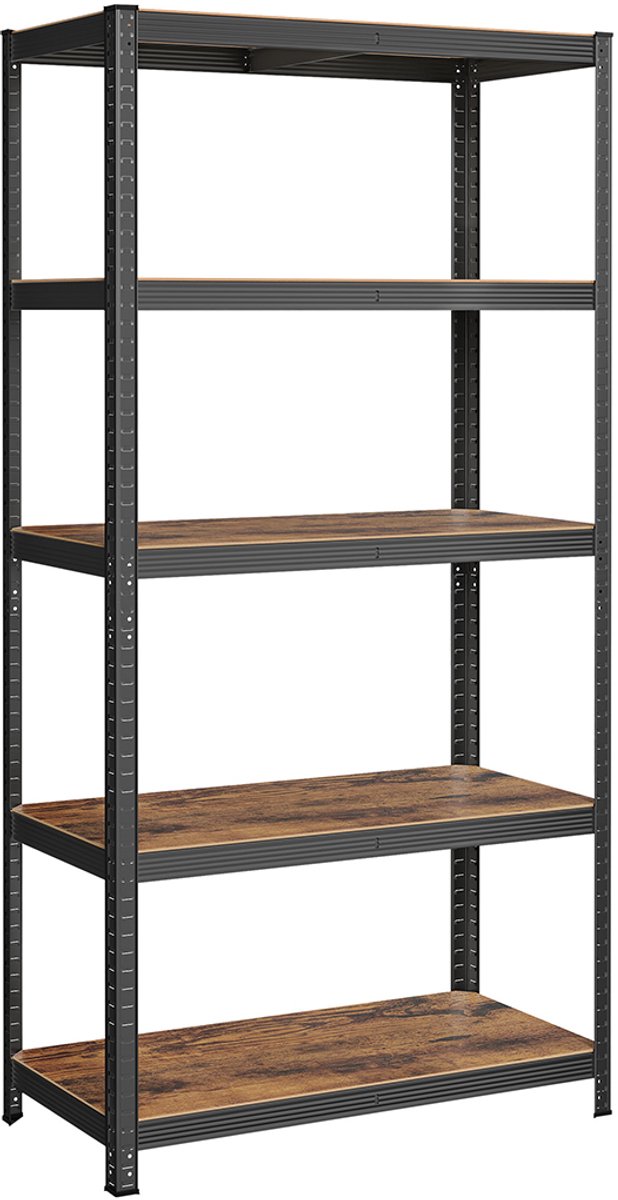 Vrijstaande plank met metalen frame