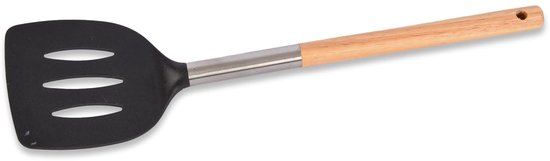 Siliconen - Hout - Bruin/Zwart - Vaatwasserveilig - 10x22x16.50cm — afbeelding 4