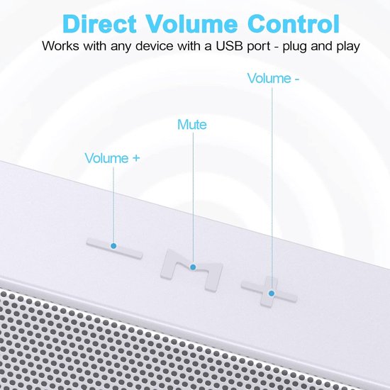 USB Luidspreker Soundbar - Mini Soundbar Kleine Speaker - Computer Geluid Verbeteren - Geïntegreerd Slank Ontwerp — afbeelding 5