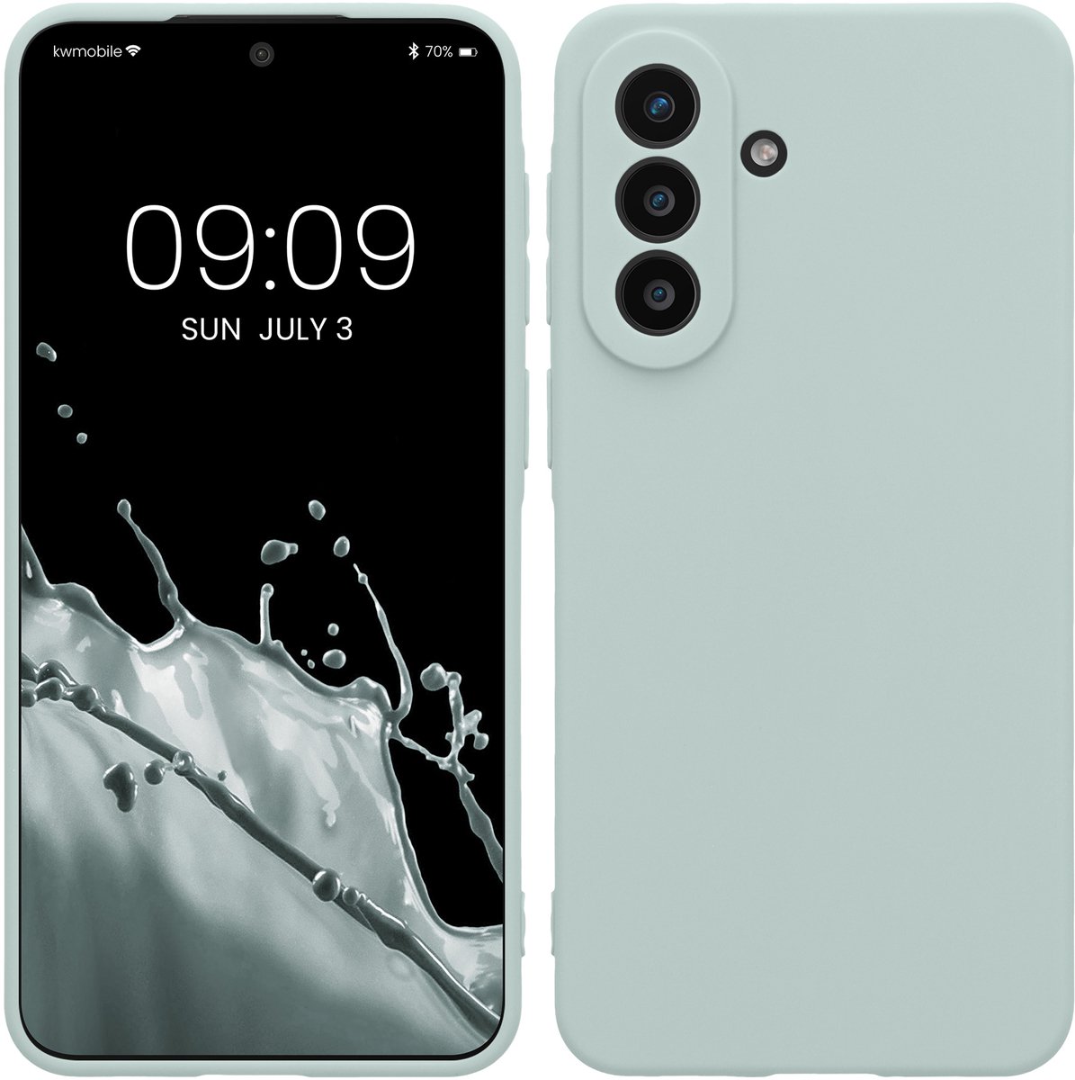 kwmobile telefoonhoesje geschikt voor Samsung Galaxy A57 5G - Hoesje voor smartphone - Precisie camera uitsnede - In cool mint