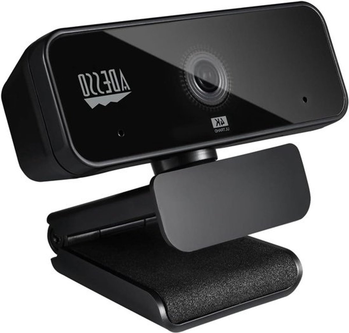 4K Ultra HD Webcam - Webcam Zwart - Online Vergaderen - Dubbele Microfoons - Compact - Zwart