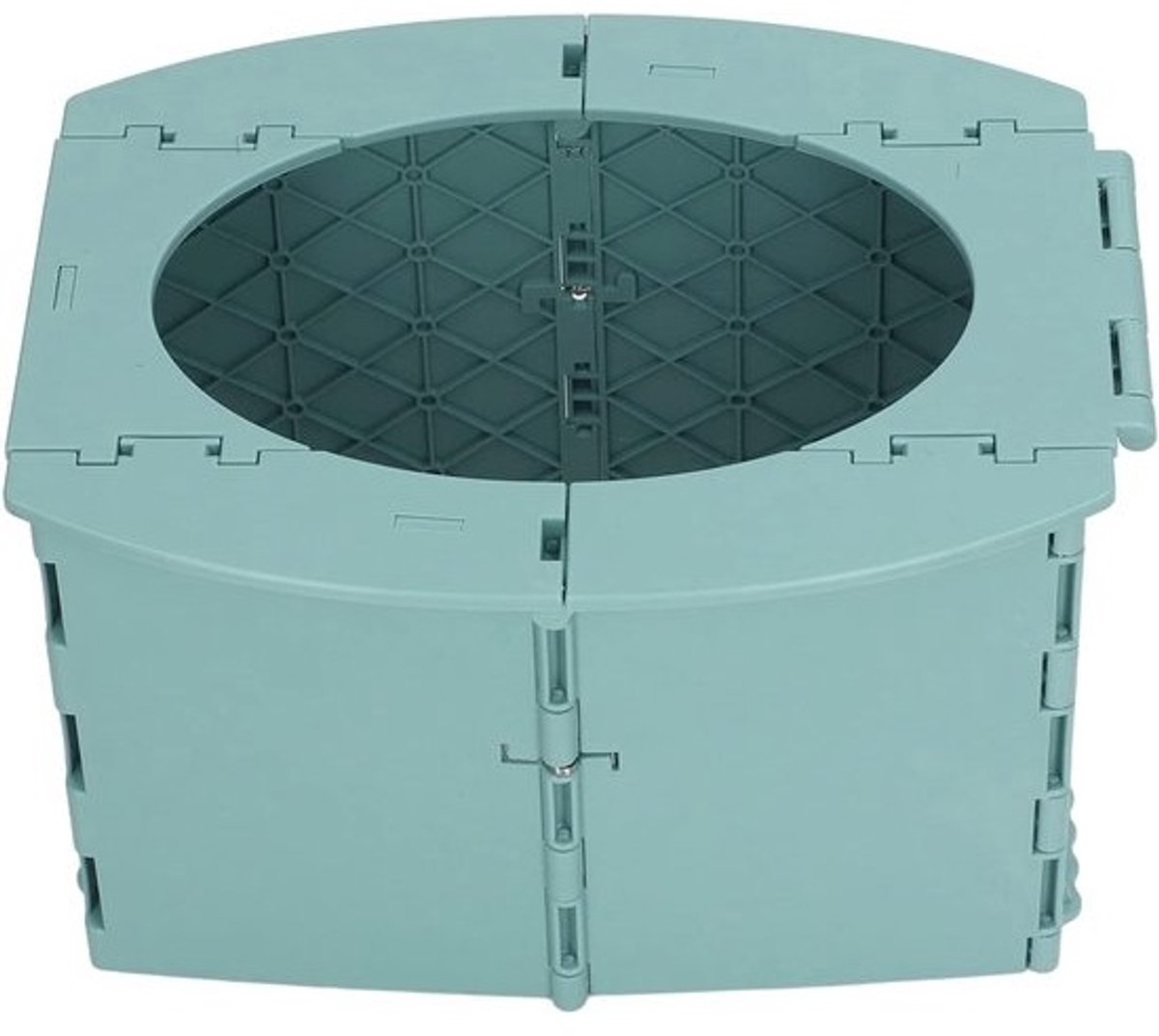 Opvouwbaar Toilet - Draagbaar Potje - Reizen en Kamperen - Lichtgewicht en Compact - 16 x 5 cm - Groen