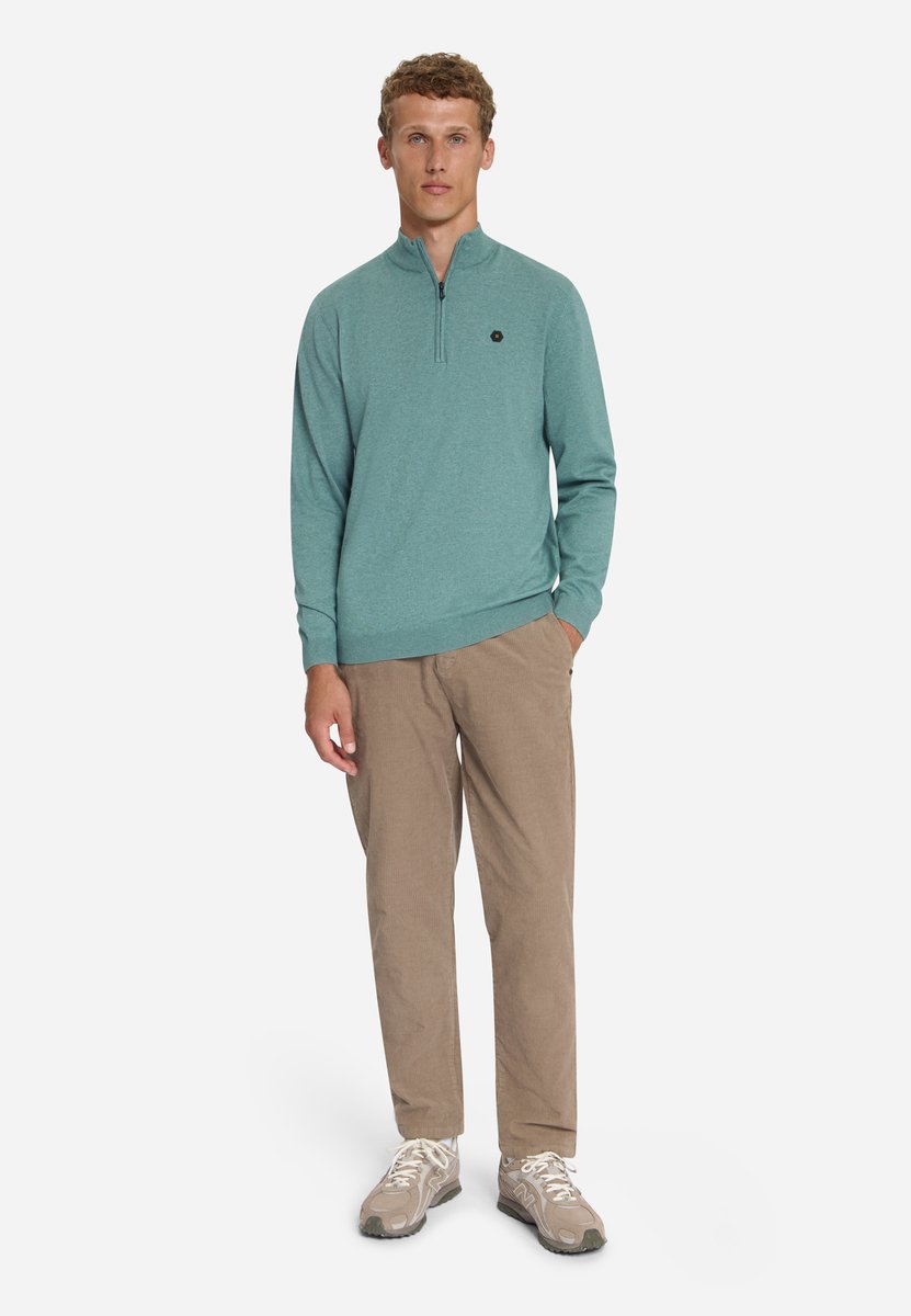 Melange Half-Zip Trui
