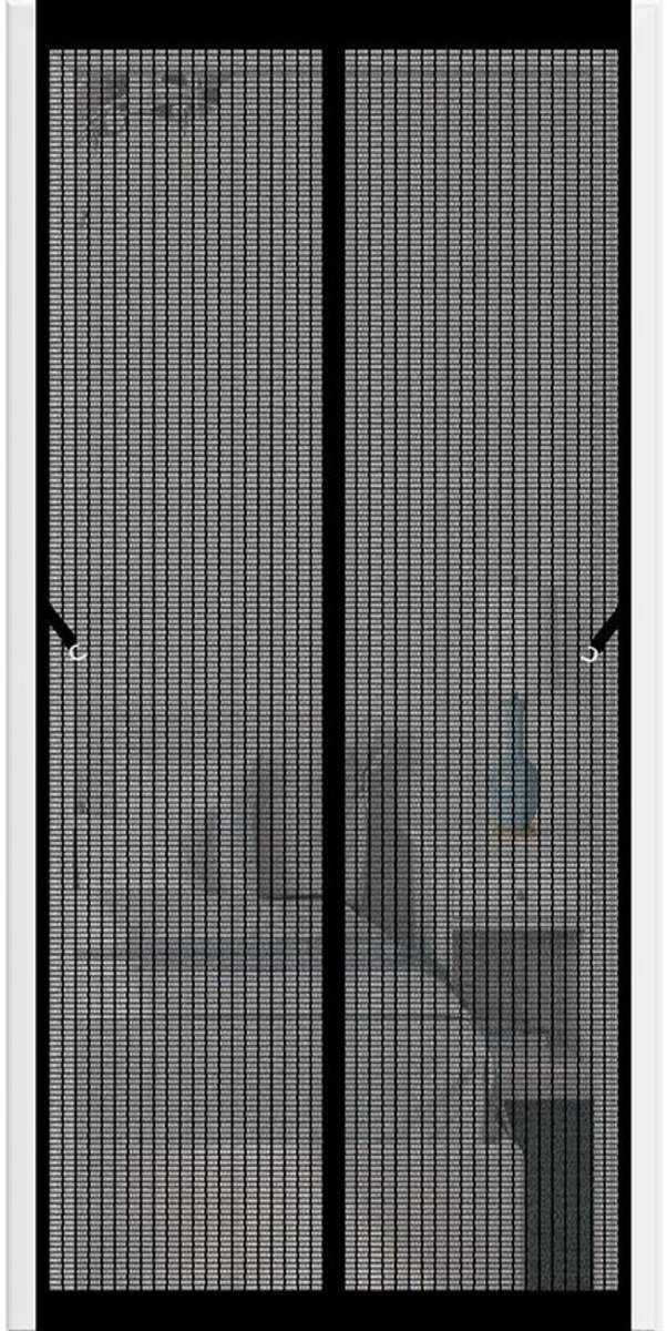 Magnetisch Vliegengordijn - Hordeur Gordijn - Insecten Buiten Houden - Zonder Boren te Monteren - 245 x 220 cm - Zwart
