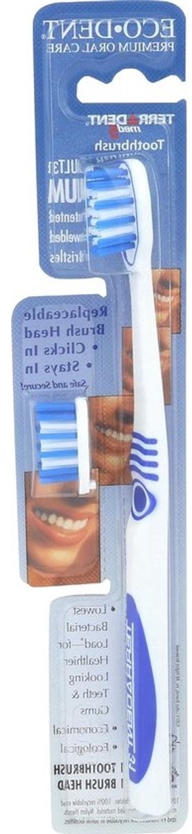 Handtandenborstel - Verwisselbare Kop - Dagelijkse Mondverzorging - Gepatenteerde Borstelharen - 3 Stuks - Medium