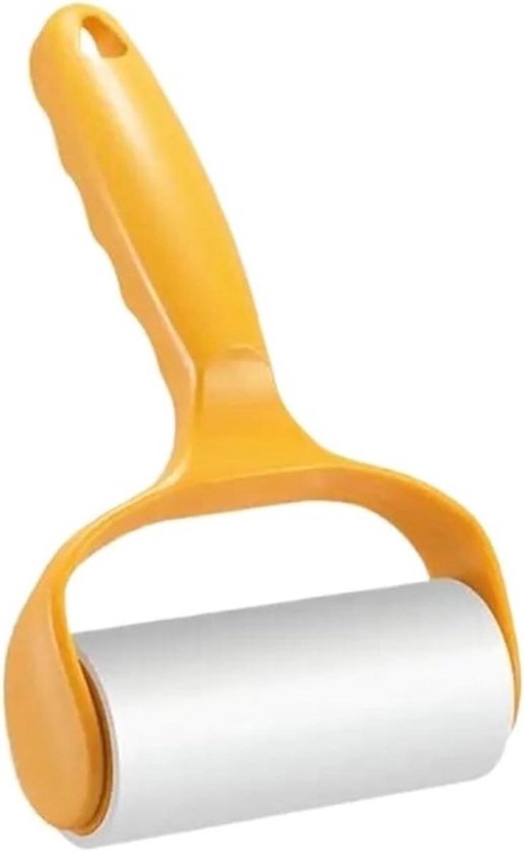 Scheurbare Pluisrol - Kledingroller Harenverwijderaar - Kleding Reinigen - Zelfklevend Schoonmaakpapier - 5/10 Stuks - Geel