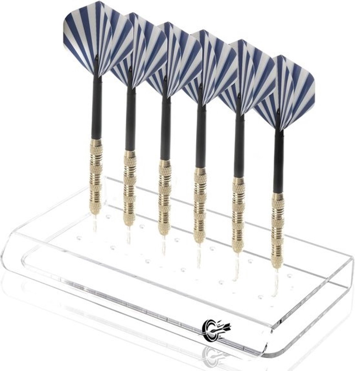 Acrylic Dart Holder for 18 Flights - Clear Dart Display Stand