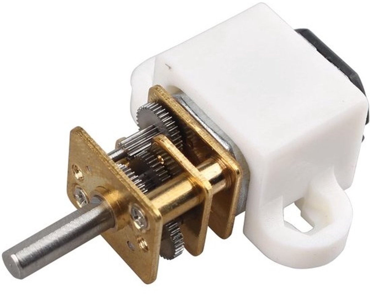 Mini DC 6V Tandwielmotor Met Reductiekast 100 RPM Laag Toerental Metaal