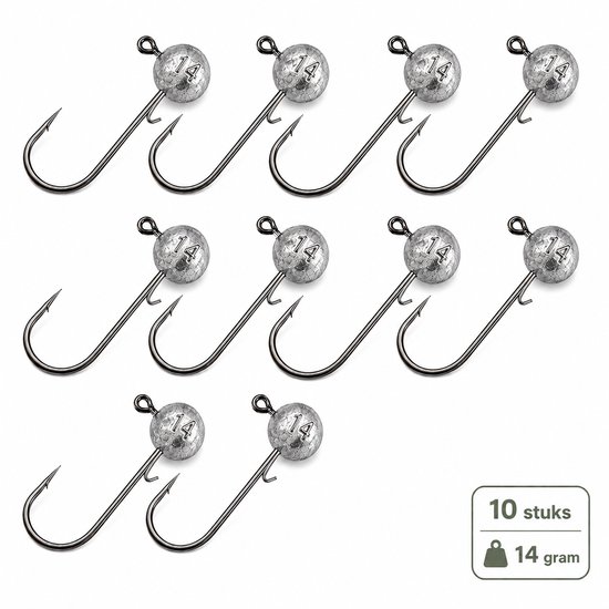 Fish-Xpro Jighead Assortiment - 50 Stuks - 5 tot 18 g - Haakmaat 4/0 — afbeelding 5