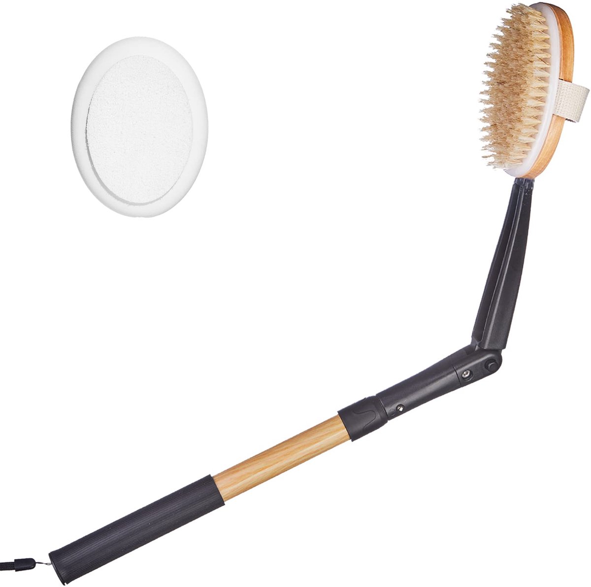 2-in-1 Lichaamsborstel & Lotion Applicator met lange steel - Verwijdert dode huidcellen en verbetert de bloedsomloop - Voor onder de douche of in bad