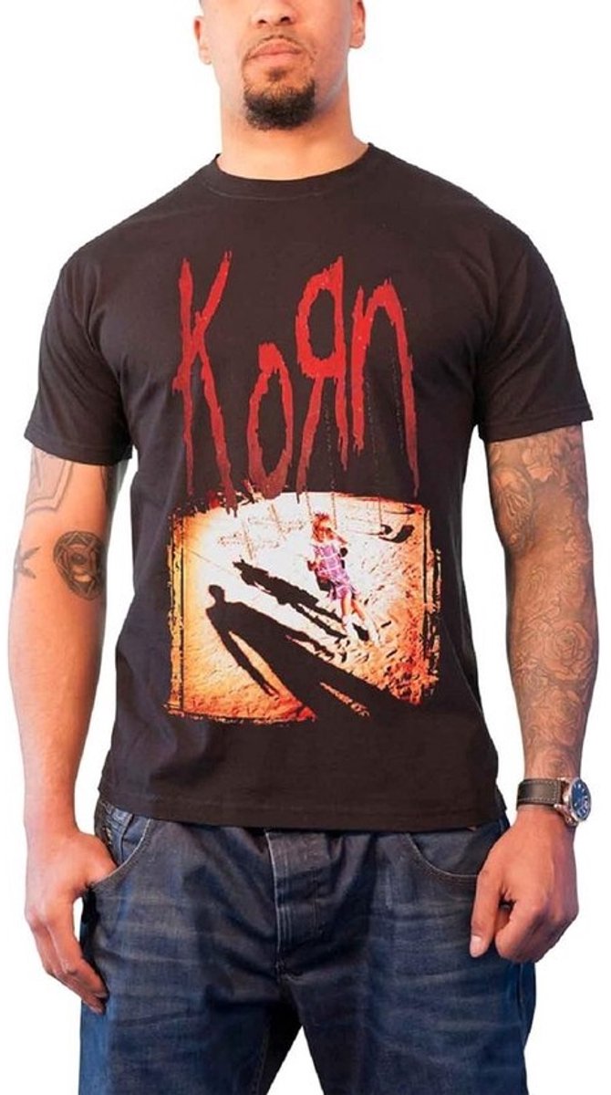 Zwart T-shirt met Albumhoes Design voor Mannen