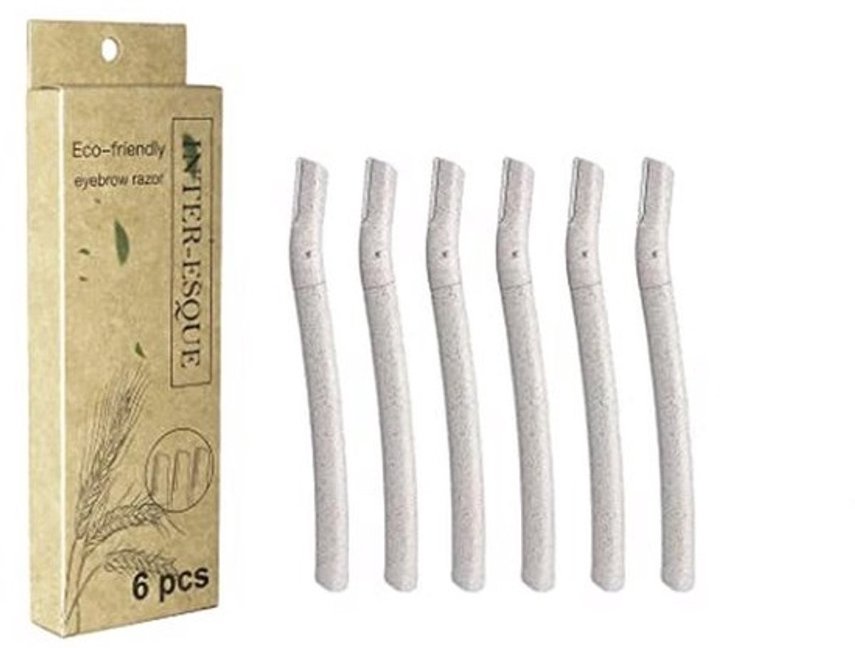 Dermaplaning Razor Blades for Eyebrows and Face - 6 Pieces Small