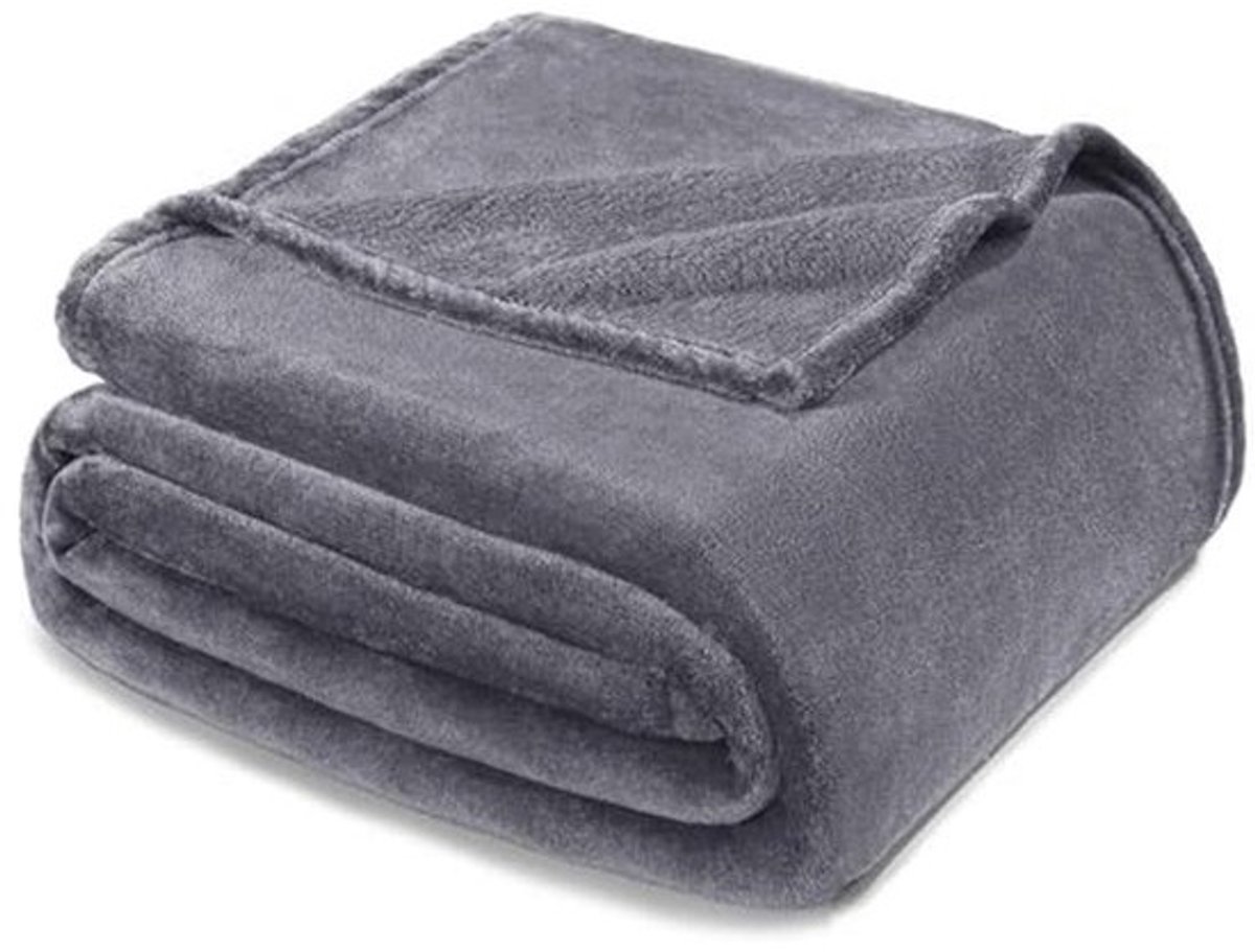 Fleece Fluwelen Deken 220 x 240 cm - Zacht en Warm voor Bankstellen