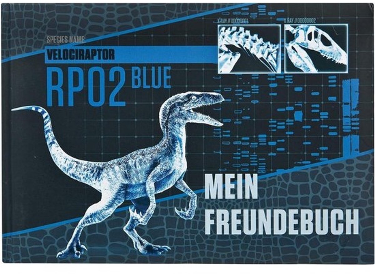 Vriendenboek A5 - Jurassic World - Poëziealbum en Herinneringsboek voor Schooltijd - 128 Voorgedrukte Pagina's