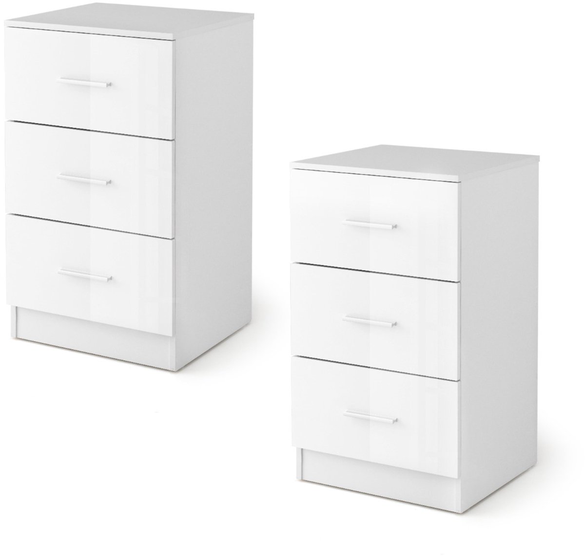 SureDeal® - Bureaukast - Twee Lade Dossierkast - 37,1x34,2x66,5 cm - Wit