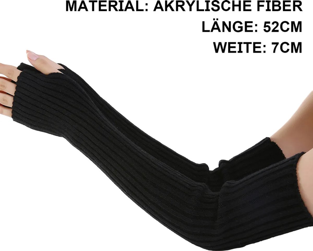 Vingerloze armmouwen Geschikt voor dames, elastische handschoenen