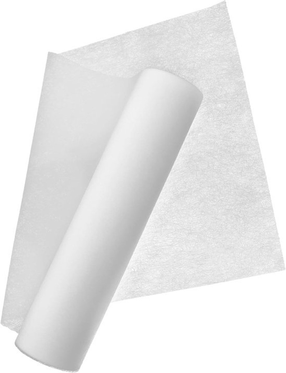 Strijkbare Tussenvoering - Dubbelzijdig Vlies - Quilten Naaien - Sterke Hechting - 2000x30cm - Wit