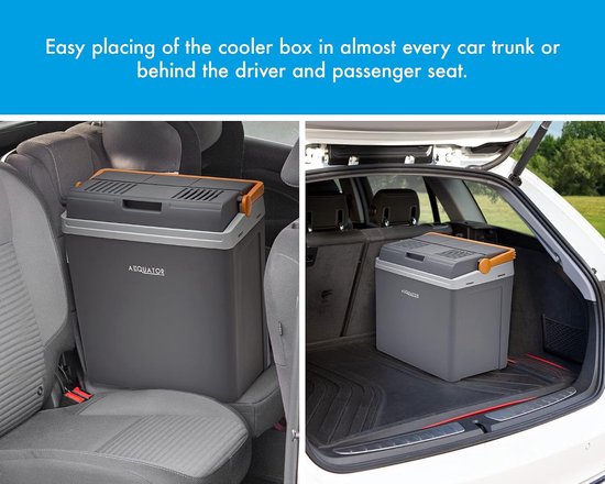 24 liter draagbare thermo-elektrische koelbox met koel- en warmhoudfunctie voor auto, boot en camping - 12 V en 230 V van Merkloos — afbeelding 5
