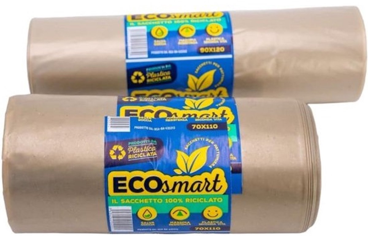 Extra Sterke Vuilniszakken 120 Liter Amber - 90x120 cm - Dikke Afvalzakken op Rol