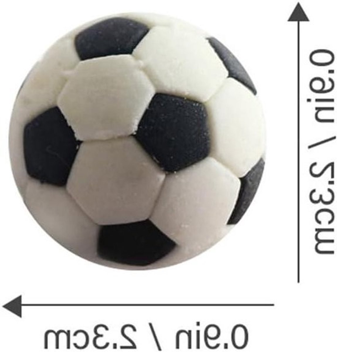Mini Voetbal Ballen - Poppenhuis Accessoires - Miniatuur Decoratie - Realistische Details - 2.3 cm - Meerkleurig