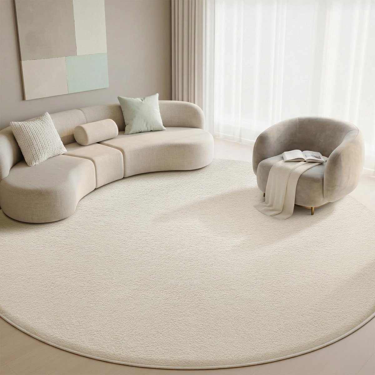 Sour Lemon Vloerkleed Woonkamer, Tapijtloper voor slaapkamer, hal en entree, tapijten, Kortpolige, Eenkleurig, Modern - ShopVlot