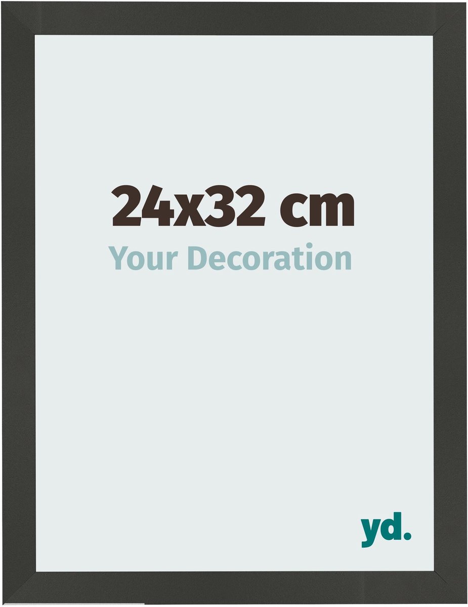 Your Decoration - Fotolijst 24x32 cm - MDF - Antraciet - Bologna