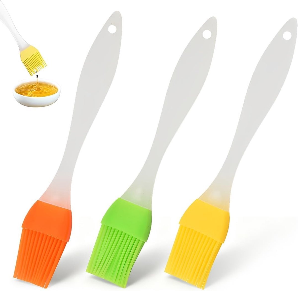 Siliconen Keukenkwasten - Rood - Hittebestendig en Multifunctioneel - Voor Koken en Bakken