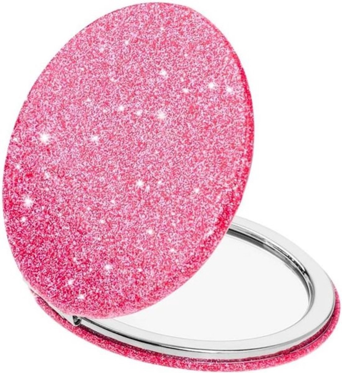 Compacte Handspiegel Opvouwbaar Voor Make-up Reizen Dubbelzijdig Vergrootglas