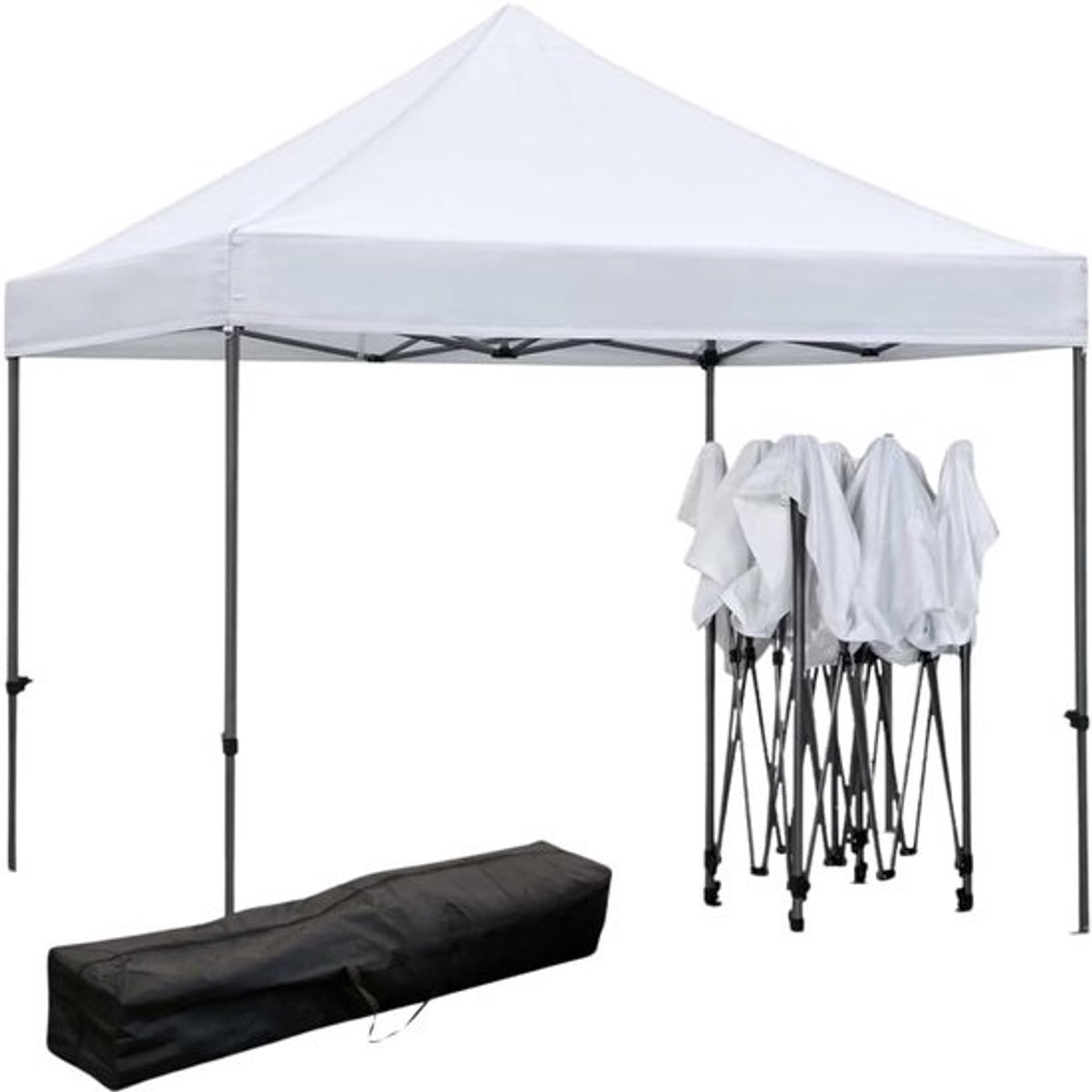 Professionele Partytent 3 x 4,5 m PVC Waterdicht Metalen Frame Inklapbaar