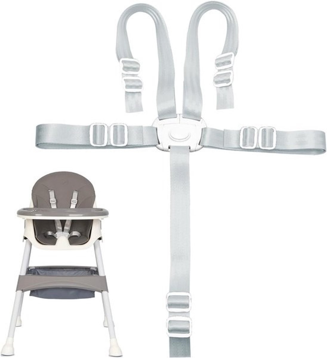 Veiligheidsriem voor Kinderstoelen en Kinderwagens - Verstelbare 5-Punts Gordel