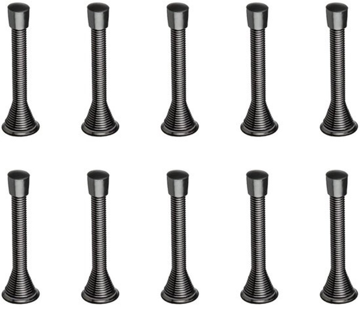Dailygoods- Veerdeurstoppers 10 stuks - Buigbare Metalen Veren