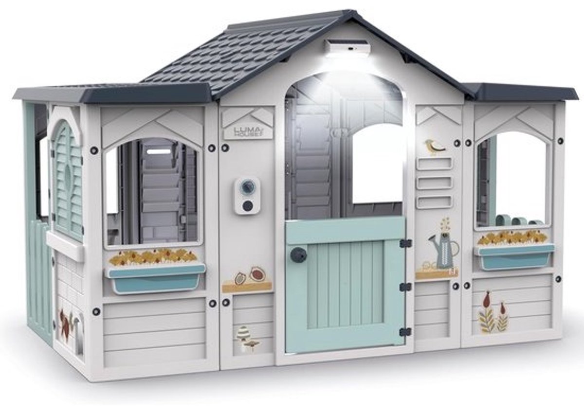 Kinderhuis Buiten - Speelhuisje Binnen - Avontuurlijk Spelen - Met Licht Geluid - 159 x 103 cm