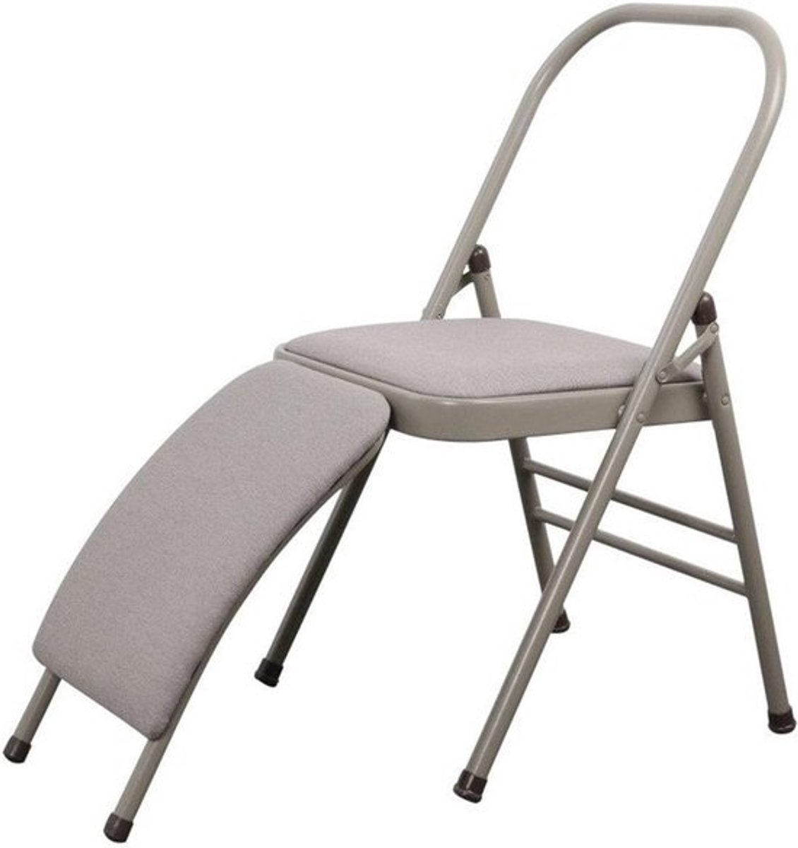 Opvouwbare Yogastoel - Hulpstoel Oefening - Kracht Training - Afneembare Steun - 45x81x82.5cm - Kleur 1