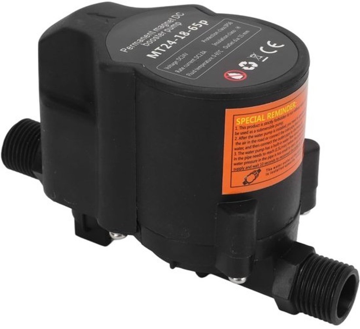 Waterdruk Verhoger - Booster Pomp - Constante Waterstroom - Automatische Flow Controle - 15 L/min - Zwart