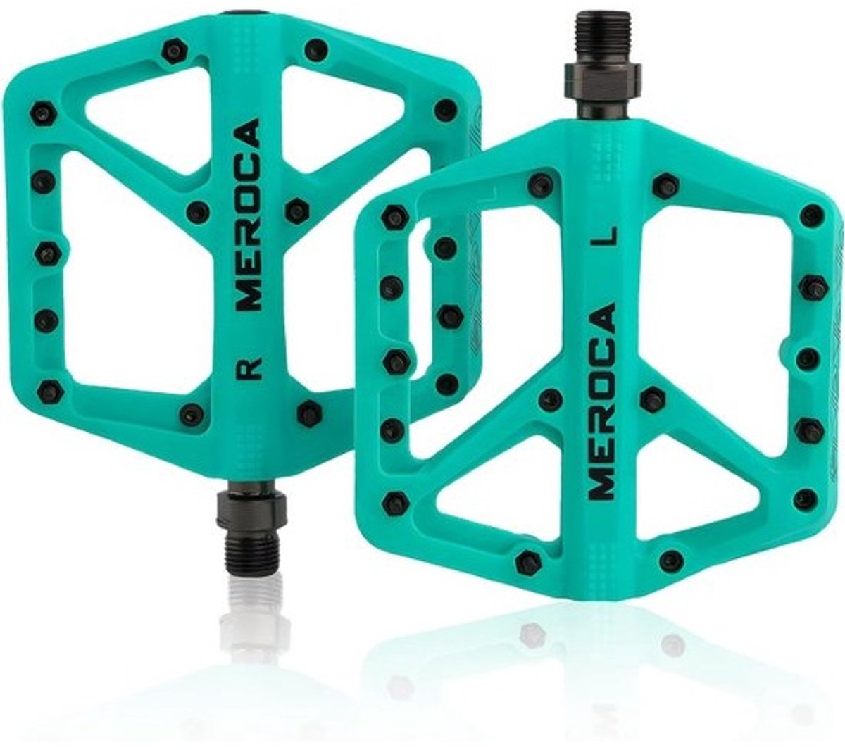 Lichtgewicht MTB Pedalen Nylon Platform Fiets Ergos met Sterke Antislip Grip en Duurzame Lagers