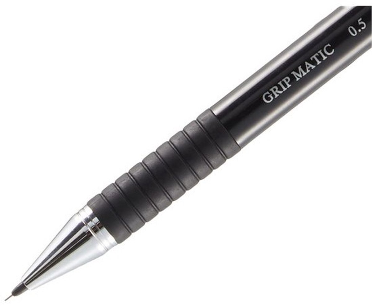 Vulpotlood 0.5 mm Zwart - Ergonomisch Grip Mechanisch Potlood