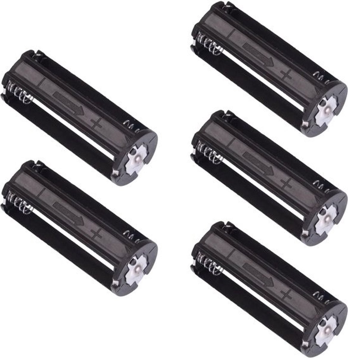 Batterijhouder AAA - Cilinder Houder - Zaklamp Voeding - Open Stijl Ontwerp - 7x9x2 cm
